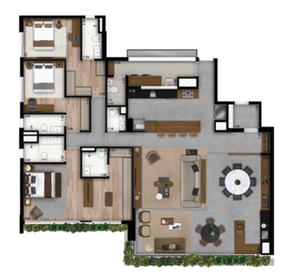 Cobertura, 4 quartos, 394 m² - Foto 10