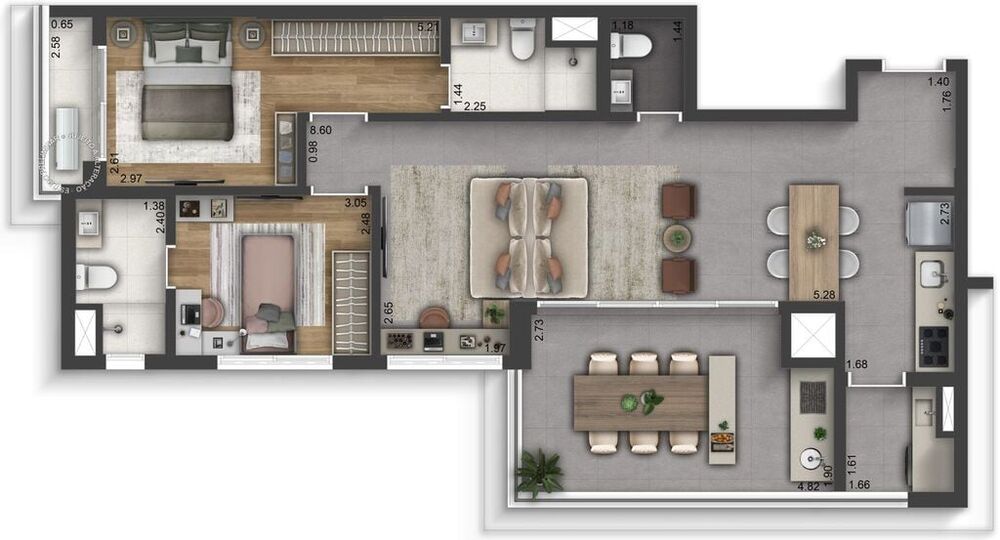 Apartamento, 3 quartos, 90 m² - Foto 9