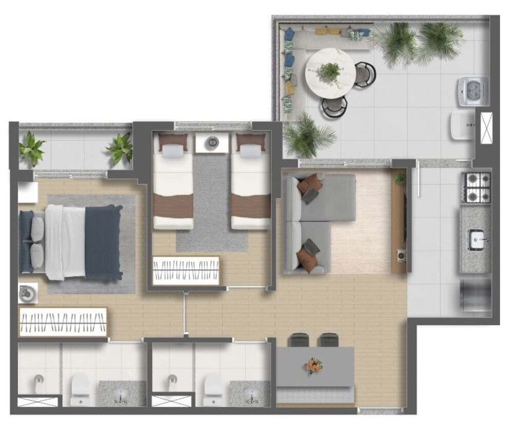 Apartamento à venda com 2 quartos, 57m² - Foto 15