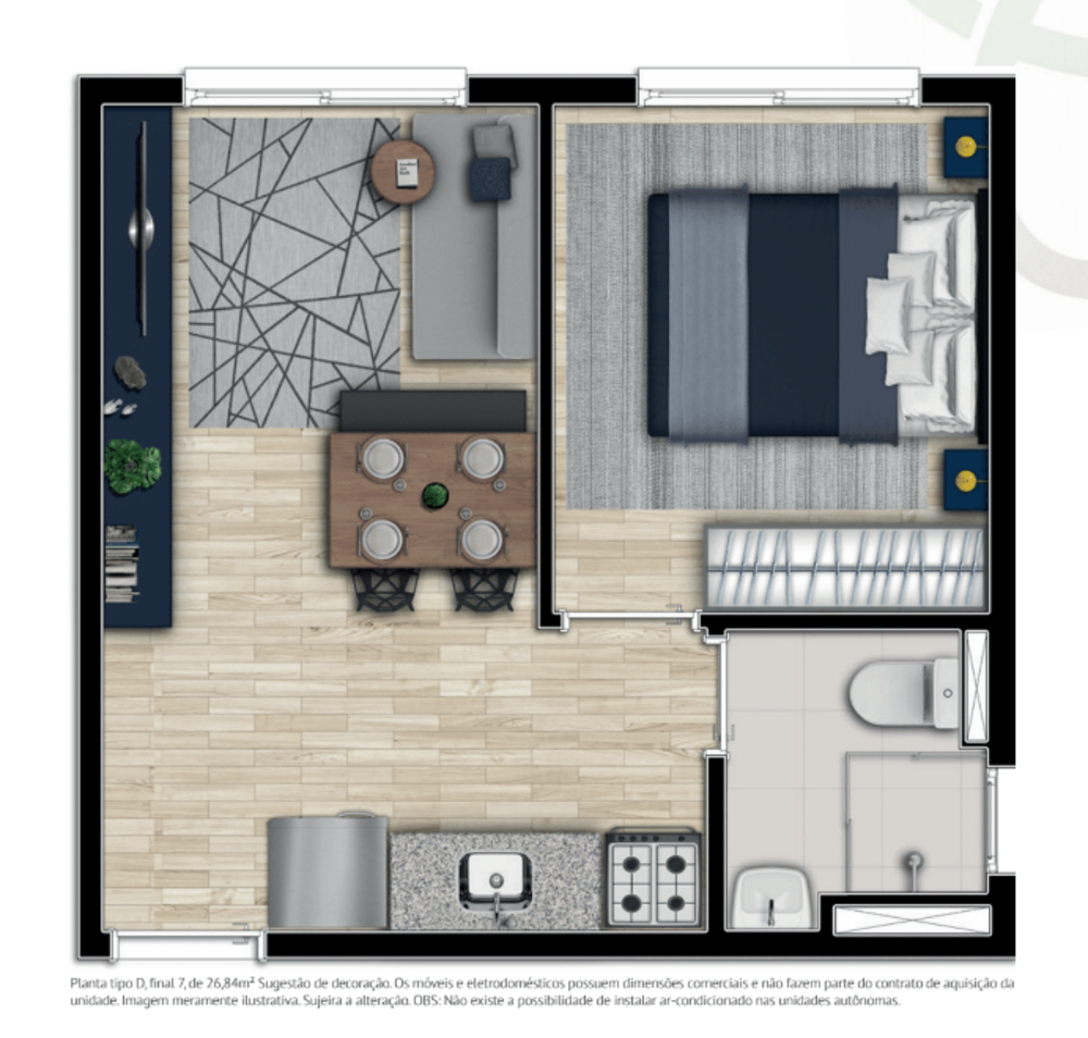Apartamento, 2 quartos, 36 m² - Foto 12