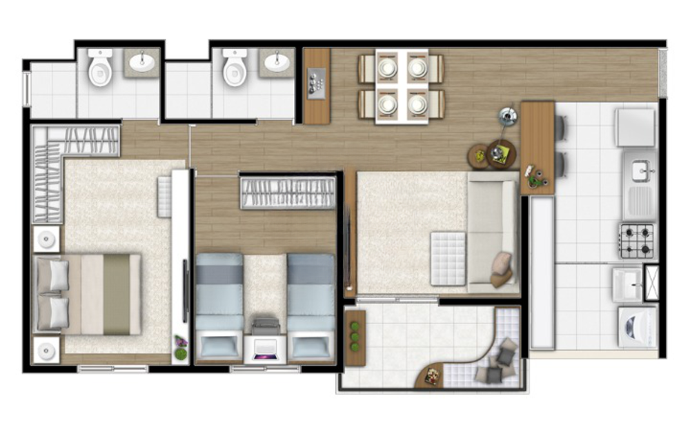 Apartamento, 2 quartos, 61 m² - Foto 12