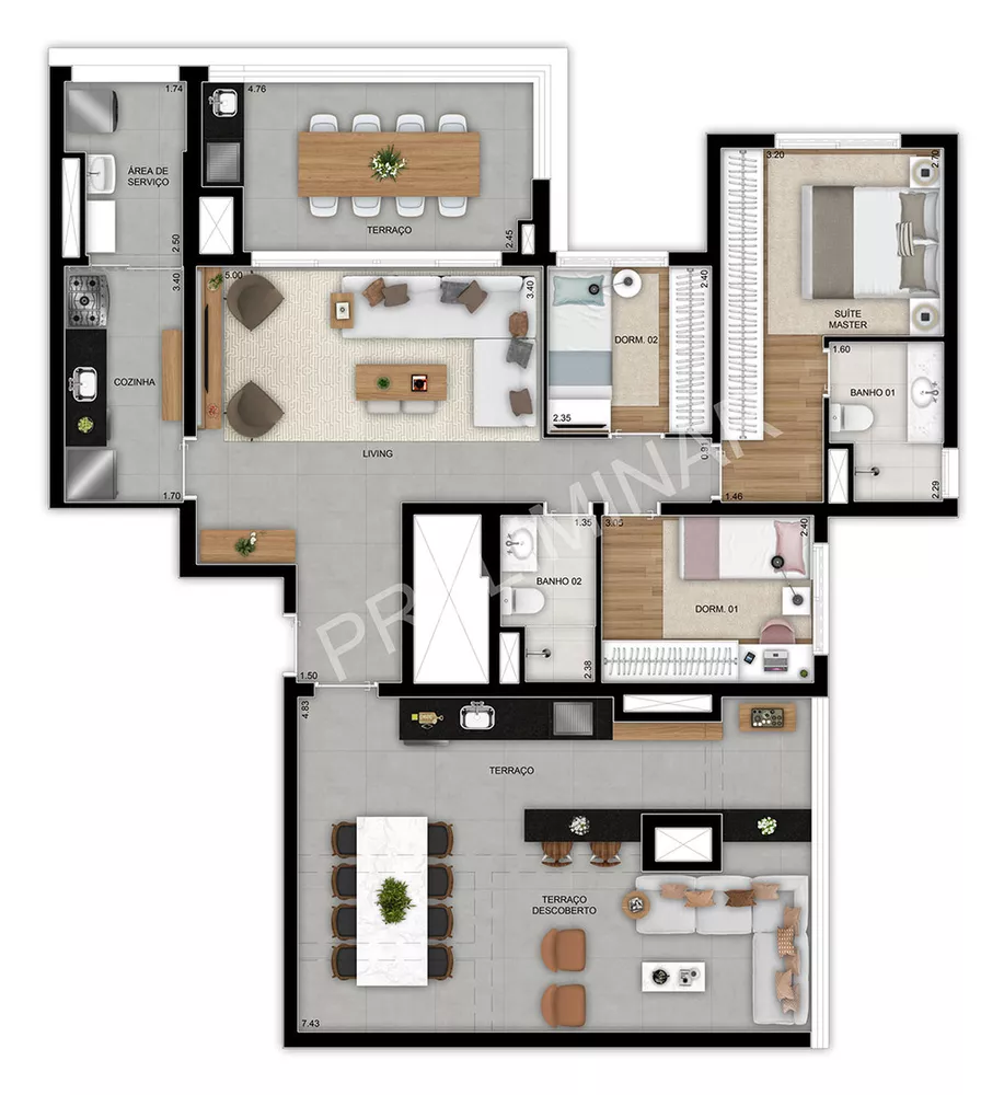 Apartamento à venda com 2 quartos, 100m² - Foto 15