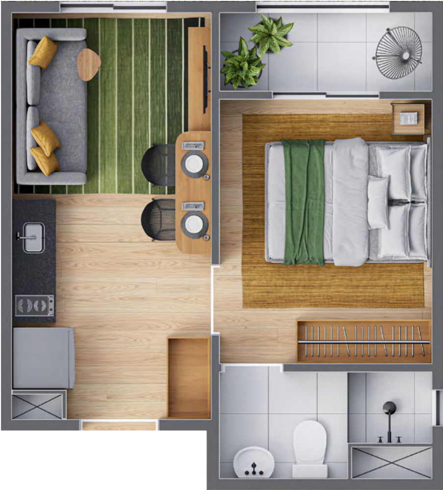 Apartamento à venda com 1 quarto, 16m² - Foto 12