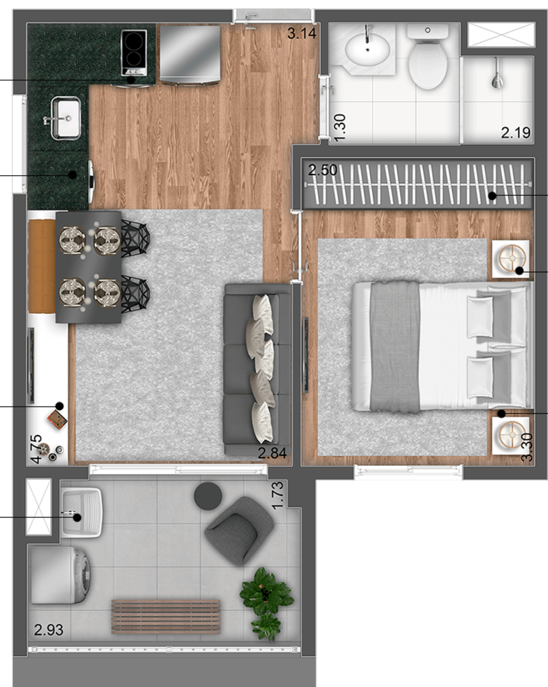 Apartamento, 2 quartos, 40 m² - Foto 15