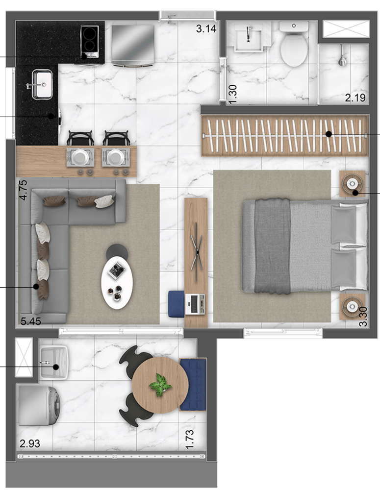 Apartamento, 2 quartos, 40 m² - Foto 14