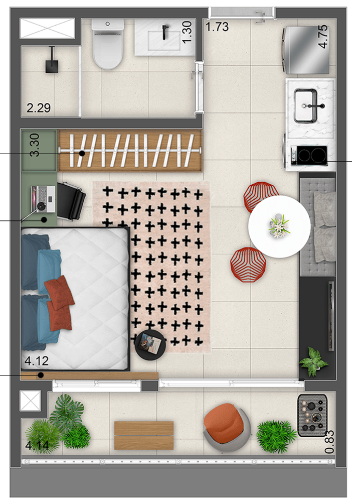 Apartamento, 2 quartos, 40 m² - Foto 13