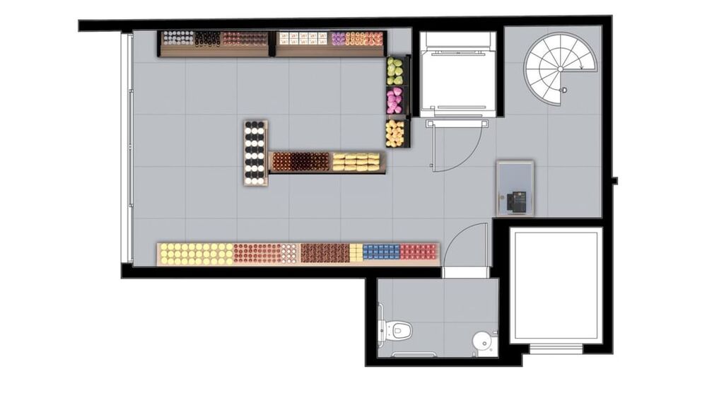 Loja-Salão, 75 m² - Foto 3