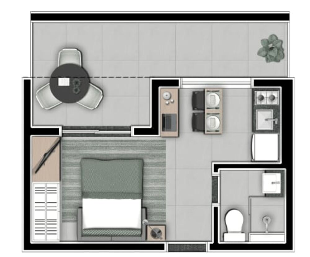 Apartamento, 1 quarto, 34 m² - Foto 24