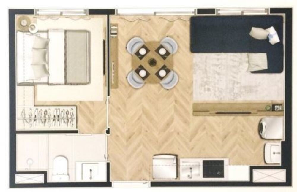 Apartamento, 1 quarto, 24 m² - Foto 8