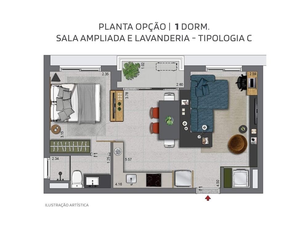 Apartamento, 2 quartos, 36 m² - Foto 12