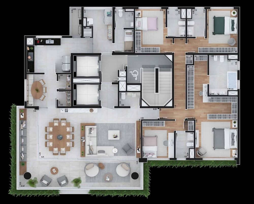 Apartamento, 4 quartos, 276 m² - Foto 11