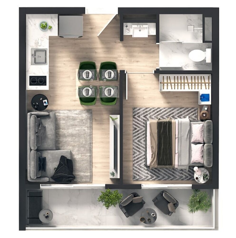 Apartamento, 2 quartos, 43 m² - Foto 14