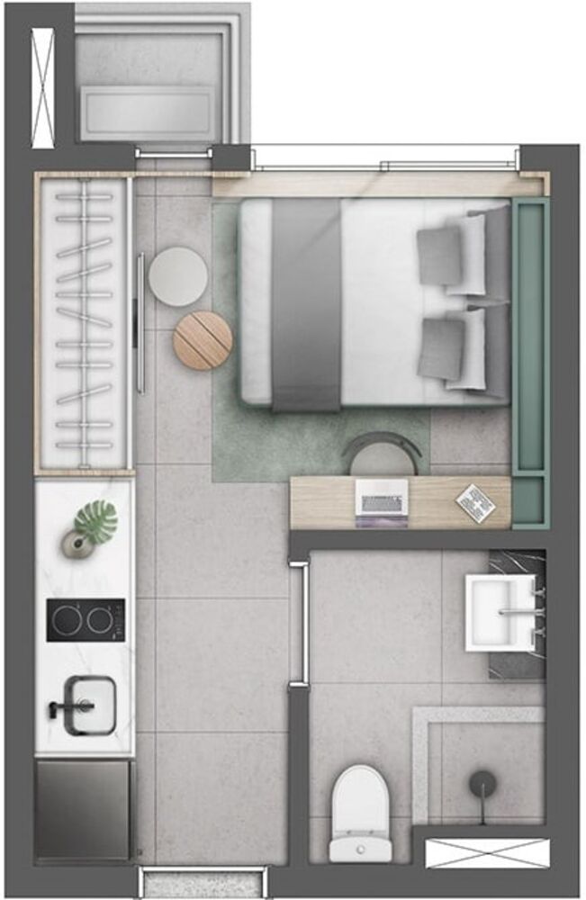 Apartamento à venda com 1 quarto, 19m² - Foto 11