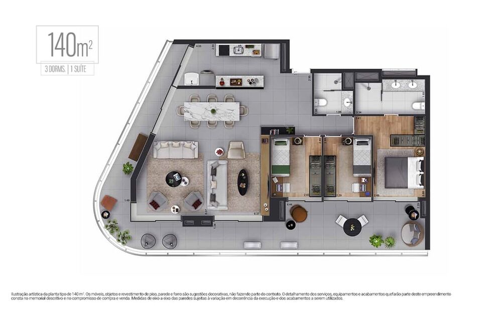 Apartamento, 1 quarto, 47 m² - Foto 12