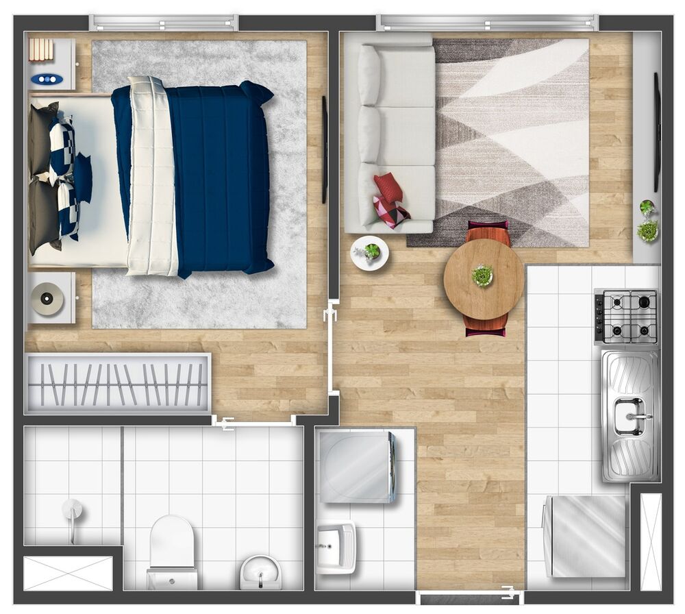 Apartamento, 1 quarto, 25 m² - Foto 3