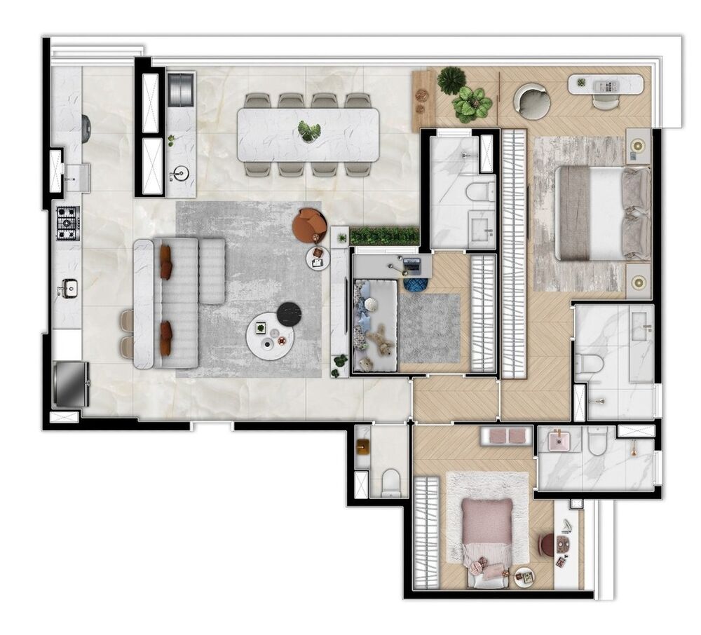 Cobertura, 3 quartos, 228 m² - Foto 10