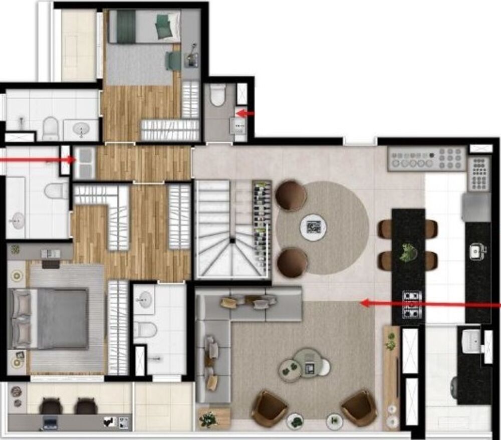 Cobertura, 3 quartos, 228 m² - Foto 12