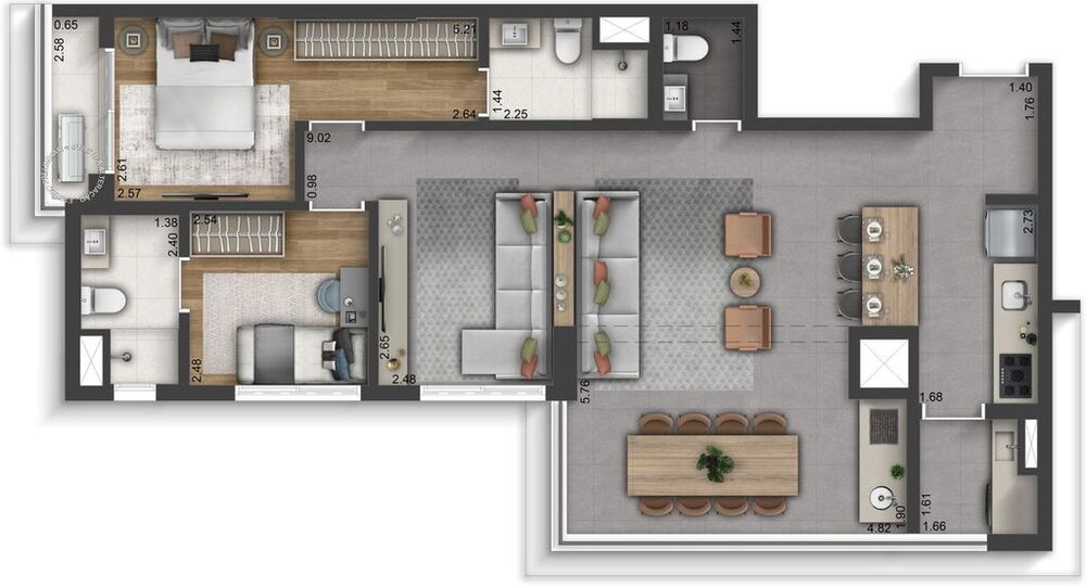 Apartamento, 3 quartos, 137 m² - Foto 8