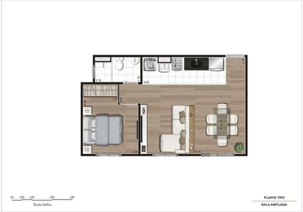 Apartamento, 2 quartos, 40 m² - Foto 7