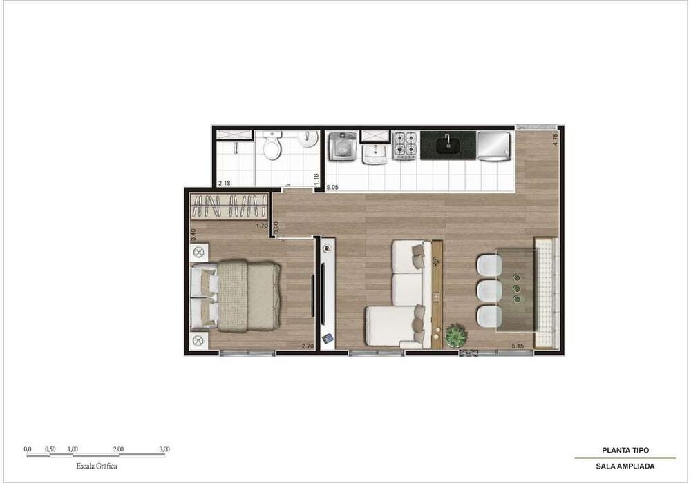 Apartamento, 2 quartos, 40 m² - Foto 8
