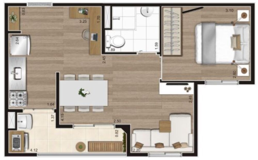 Apartamento, 2 quartos, 41 m² - Foto 10