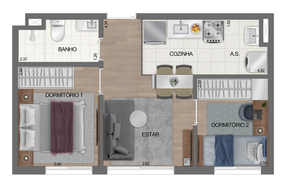 Apartamento, 1 quarto, 26 m² - Foto 19
