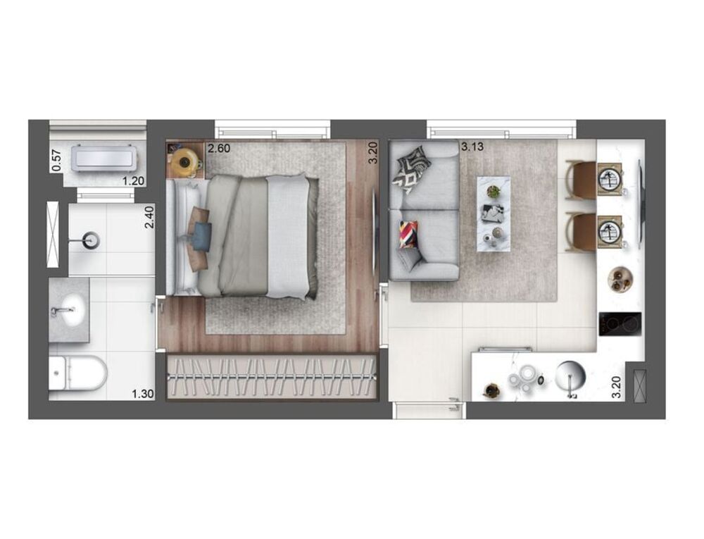 Apartamento, 2 quartos, 45 m² - Foto 7