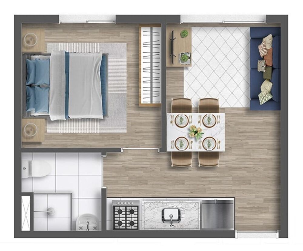 Apartamento, 2 quartos, 33 m² - Foto 11