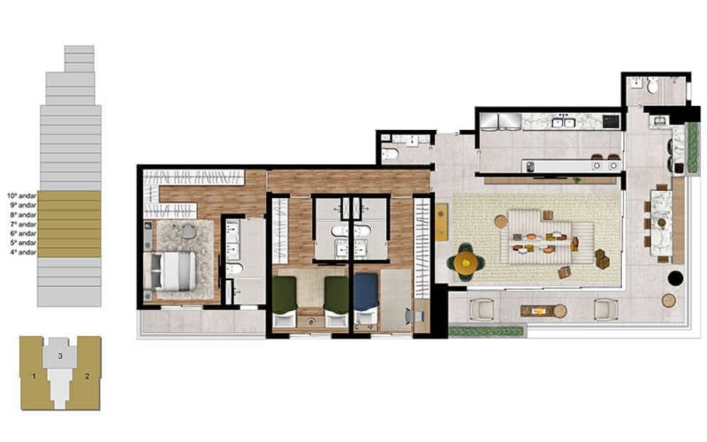 Apartamento, 3 quartos, 157 m² - Foto 4