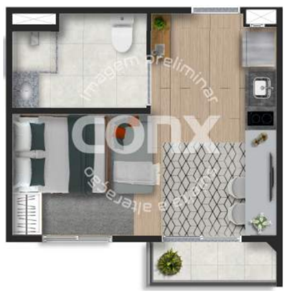 Apartamento, 1 quarto, 28 m² - Foto 20