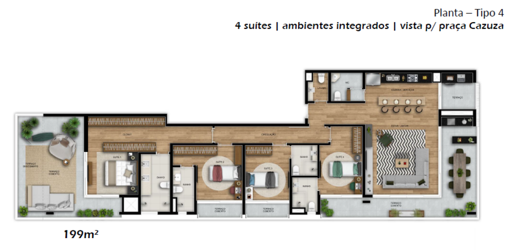 Apartamento, 3 quartos, 139 m² - Foto 12