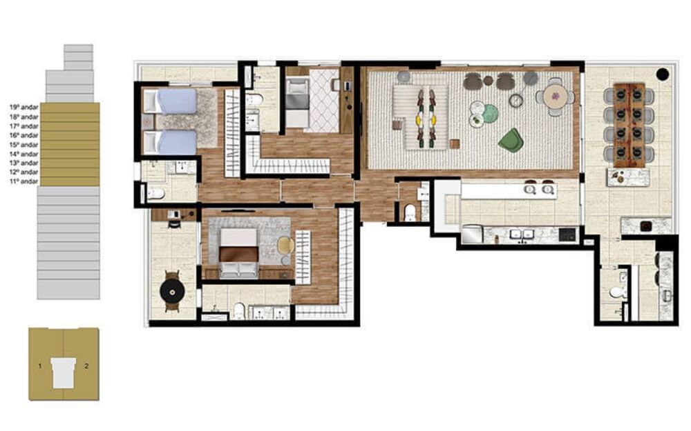 Apartamento, 3 quartos, 164 m² - Foto 12