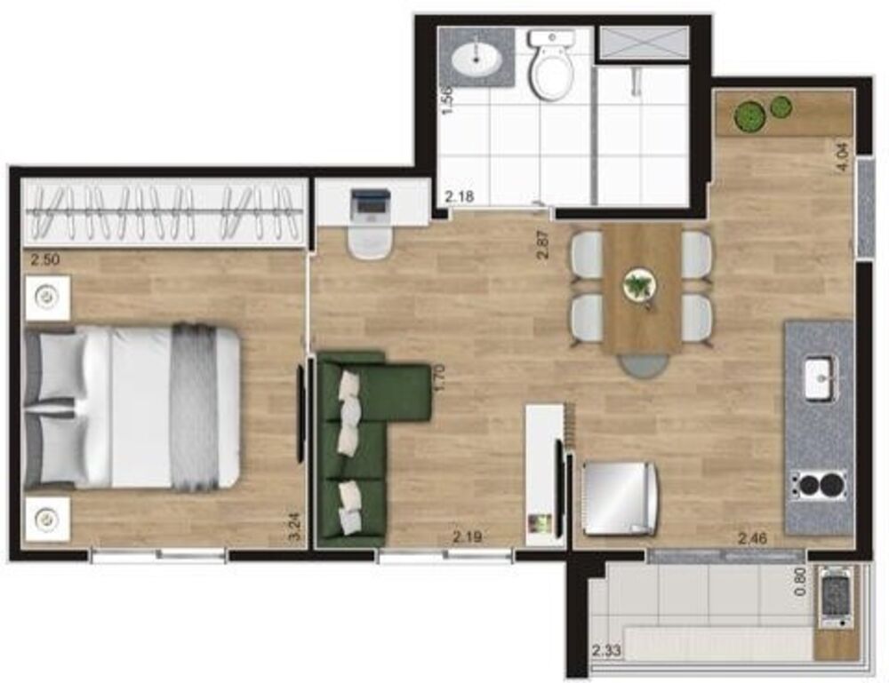 Apartamento, 1 quarto, 34 m² - Foto 20