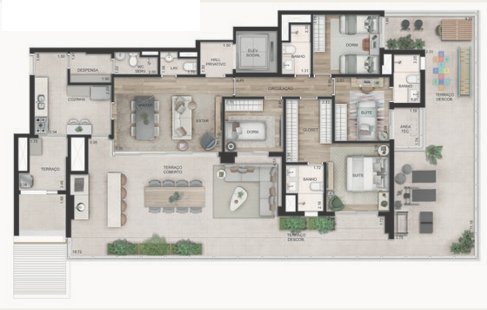 Apartamento, 4 quartos, 221 m² - Foto 12