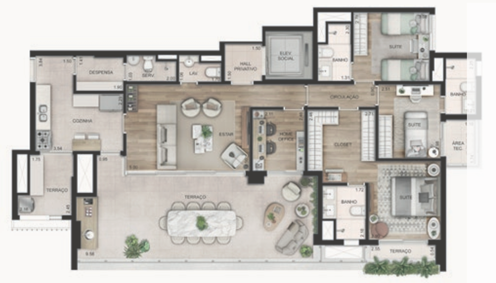 Apartamento, 4 quartos, 221 m² - Foto 10