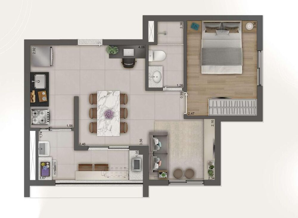 Apartamento à venda com 2 quartos, 41m² - Foto 14