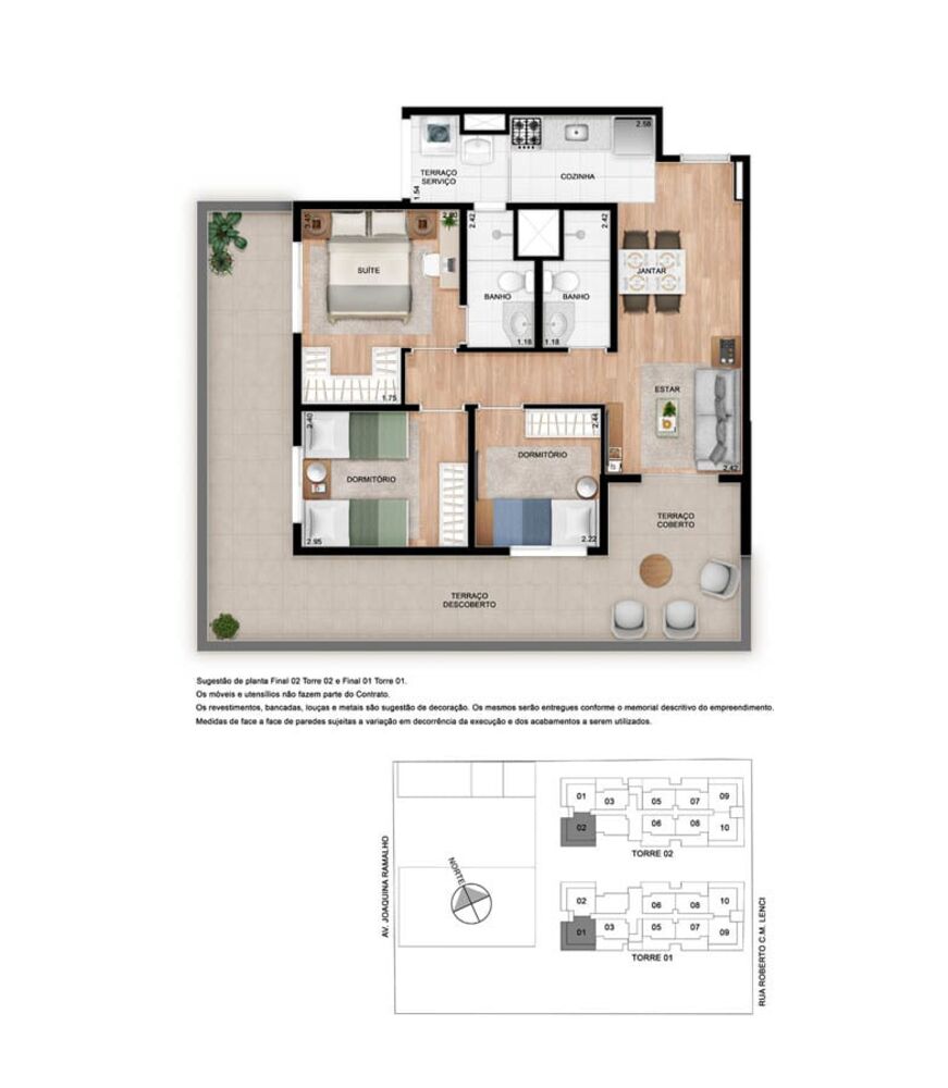 Apartamento à venda com 3 quartos, 59m² - Foto 12