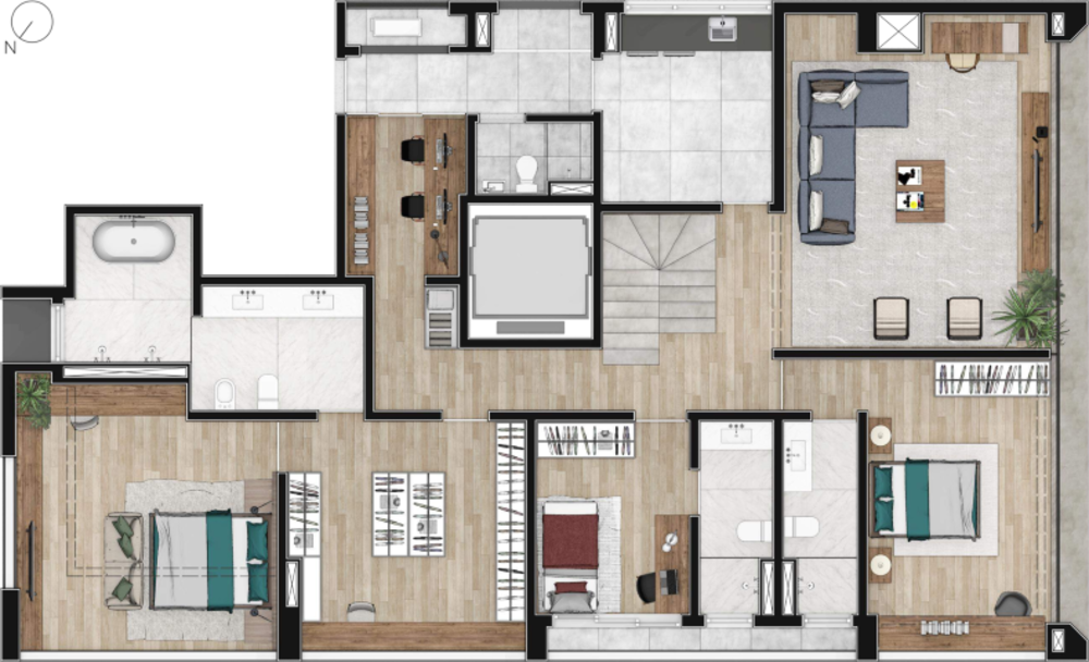 Apartamento, 3 quartos, 194 m² - Foto 12