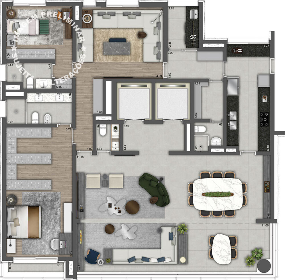 Apartamento, 4 quartos, 298 m² - Foto 4