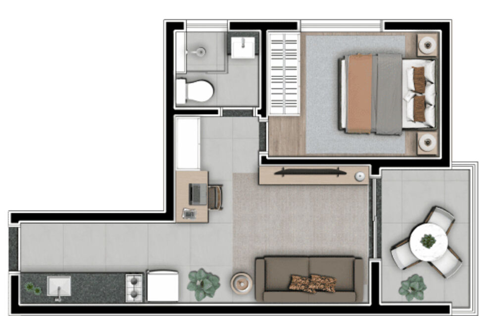 Apartamento, 1 quarto, 33 m² - Foto 29