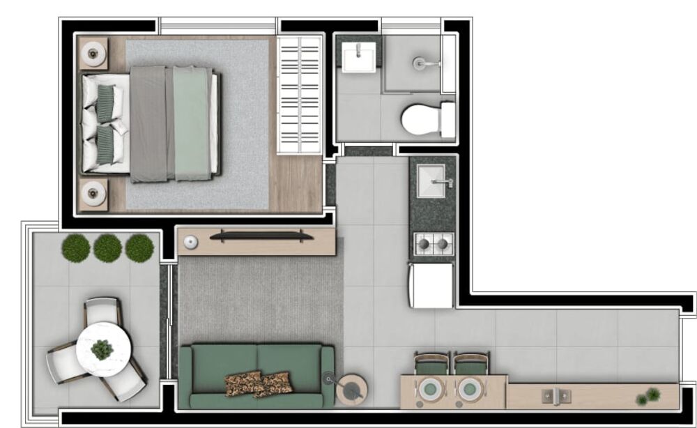 Apartamento, 1 quarto, 33 m² - Foto 27
