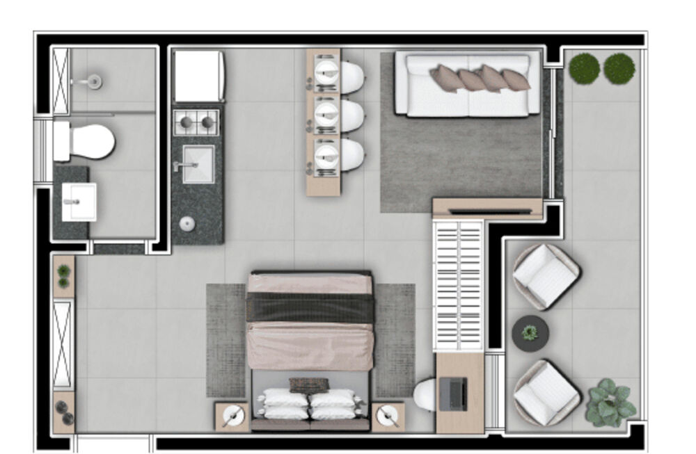 Apartamento, 1 quarto, 33 m² - Foto 28