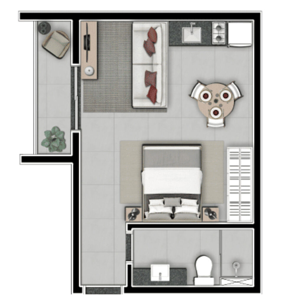 Apartamento, 1 quarto, 33 m² - Foto 25