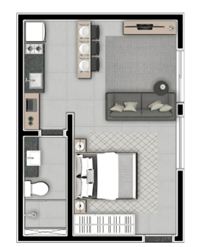 Apartamento, 1 quarto, 33 m² - Foto 26