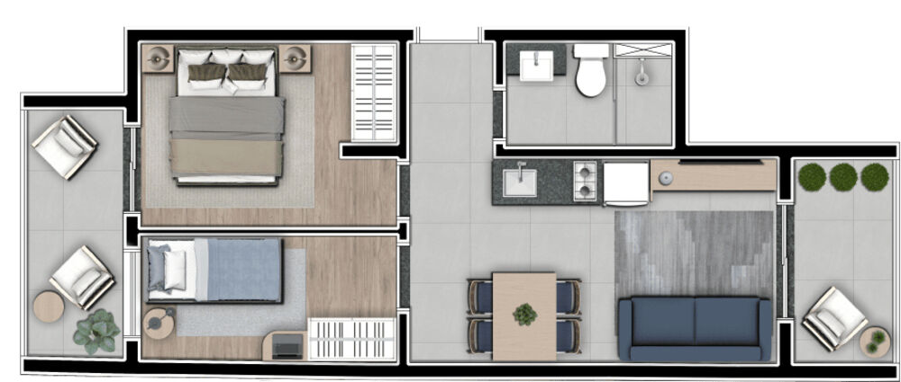 Apartamento, 1 quarto, 33 m² - Foto 30