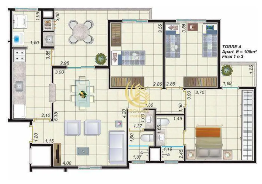 Apartamento, 3 quartos, 104 m² - Foto 4
