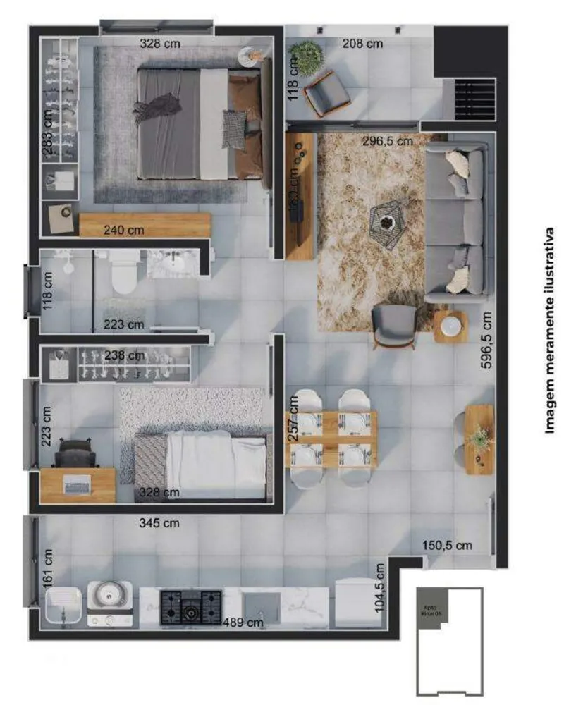 Apartamento, 2 quartos, 57 m² - Foto 8