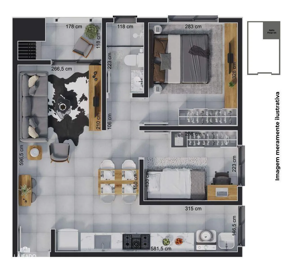 Apartamento, 2 quartos, 57 m² - Foto 6