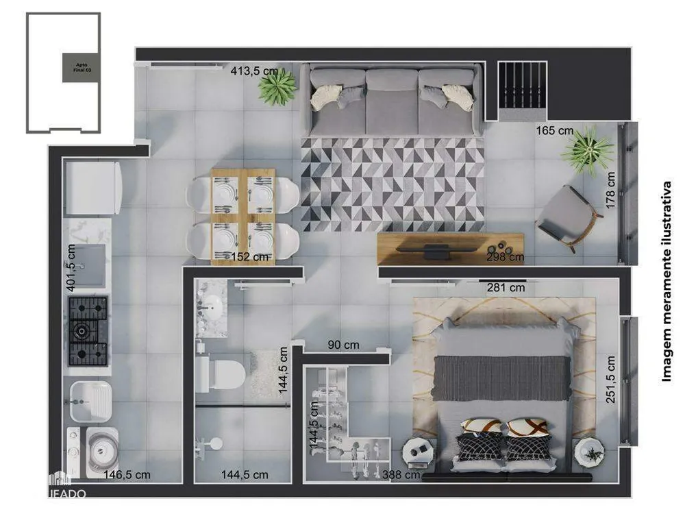 Apartamento, 2 quartos, 57 m² - Foto 7