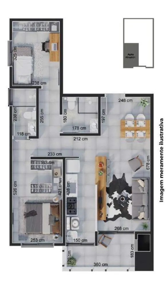 Apartamento, 2 quartos, 57 m² - Foto 16